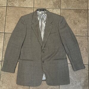 Woolrich Men's Blazer Sport Coat Jacket 100% Wool Size 44 Long Tan